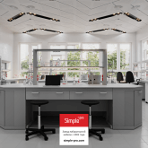 Дизайн лаборатории 100 м2 Лабораторная мебель Simple Pro