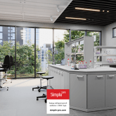 Дизайн лаборатории 120 м2 Лабораторная мебель Simple Pro
