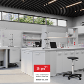 Лабораторная мебель дизайн 3D сильная лаборатория Simple Pro