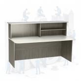 Панинокс/Стол медицинский.  ЛДСП, рабочие поверхности оклеены HPL пластиком Габаритные размеры: (ШхГхВ, мм)-800-1600 (с шагом 100 мм) *600 (надстройка 400)*1200 (750 от пола до столешницы)