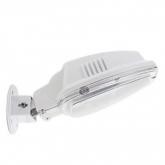 Светодиодные светильники LS-24 являются эффективной и экономичной заменой светильников, монтируемых на стены зданий и сооружений, с люминесцентными лампами и лампами накаливания.  Светильники LS-24 снабжены поворотным кронштейном.  В качестве источников света в LS-24 применяется большое количество светодиодов малой мощности, пропорционально распределенных по площади светильника, что дает ровный и мягкий свет, благоприятный для зрения человека.