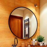 Зеркало круглое в раме. Без подсветки.