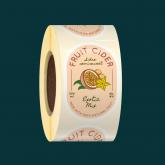 Этикетка фигурная с флексопечатью