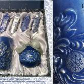 Новогодний подарочный набор свеча и елочный шар Единая Россия