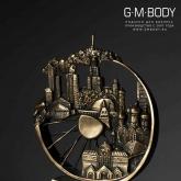 Бронзовая корпоративная скульптура Московское колесо