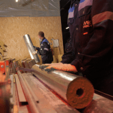 Производство базальтовых теплоизоляционных цилиндров