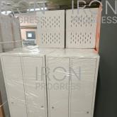 Шкаф металлический для раздевалки 2х Редсон.  