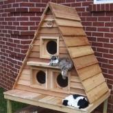 Изготовим , доставим установим домики для уличных кошек.