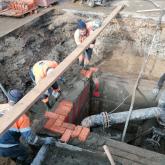 Монтаж камеры водопровода