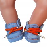 Кроссовки джинсовые. Ручная работа