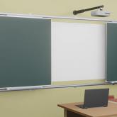 Рельсовая система с классной и интерактивной доской Skilo