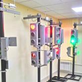 Монтаж светофорного объекта для детского городка