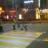 Нанесение дорожной разметки