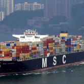 Контейнеровоз в пути