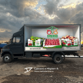 3D Vehicle Wrap Graphic Design. 3D реклама КФХ «Ермолаев». Левый борт. с.Верхнепогромное. 2022 год. Вышлем в цифровом виде 3D рекламу, а вы сможете на месте распечатать в ближайшей типографии на обычной плёнке и наклеить на автомобиль или билборд. info@marketanima.ru +7-918-576-61-72