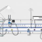 Консоль медицинская настенная КР-01 с дополнительным оборудованием
