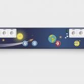 Консоль медицинская настенная с декоративным покрытием