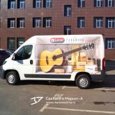 3D design on the building. 3D реклама брендов «Alhambra» и «Parkwood» компании «Лютнер». Peugeot. Левый борт. г.Санкт-Петербург. Вышлем в цифровом виде 3D рекламу, а вы сможете на месте распечатать в ближайшей типографии на обычной плёнке и наклеить на автомобиль или билборд. info@marketanima.ru +7-918-576-61-72