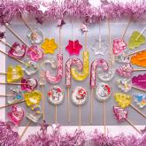 Карамель на палочке разные формы