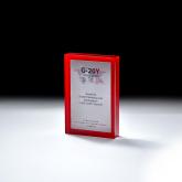 Плакетка с трехслойной заливкой полимерной смолы