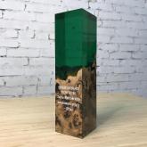 Кубок из капового карагача и полимерной смолы