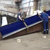 Внутреннее полиуретановое покрытие лотка