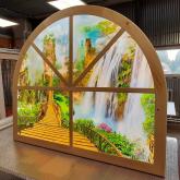 Фальш-окно настенное, любые размеры, любые изображения