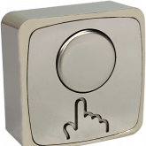 Накладная кнопка JSBo 40.0 Off-(On). Гальваническое покрытие: хром