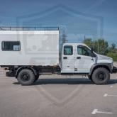 Фургон автодом бытовка  на  базе  4х4 С42А43 с  дсвухрядной дубль  кабиной