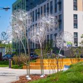 Световая инсталляция "Одуванчик" станет местом притяжения любого уличного пространства.