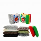 Губки для посуды в оплётке