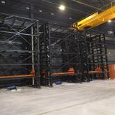 Складская система. Стадия монтажа