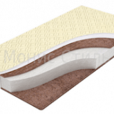 МАТРАС ДЕТСКИЙ “КОКОС - ЛЮКС”  Это жесткий беспружинный матрас.  Основа матраса - нетканое волокно холкон. В качестве наполнителя матраса используются с двух сторон Кокосовая койра — натуральный материал придающий упругость и прочность. Оптимальная жесткость и полностью натуральные материалы делают матрас популярным. Идеально поддерживает влагообмен во время сна, не деформируется и не вызывает аллергических реакций. Оба материала жесткие, упругие и очень долговечные.