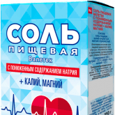 Соль с низким содержанием натрия + калий