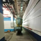 Демонтаж станка и перемещения из цеха на территорию 45 етров общая масса 7500 тонн.