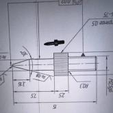 Вставка для станков, щуп для измерителя, покрытие химическое оксидирование