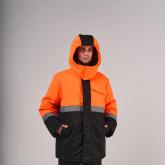 Костюм для защиты от пониженных температур с притачной ветрозащитной утепляющей подкладкой куртка + полукомбинезон Температурный режим до 20