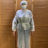 Халат одноразовый на завязке длина 140см - от 38 рублей 