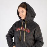 Меховая толстовка с красным Крестом