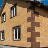 Отделка фасада термопанелями и гибким камнем
