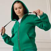 Толстовка из футера с капюшоном