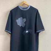 Футболка нестандартная с ручным принтом 42/46 46/50 48/52 футер 2х нитка 95% хлопок 5% лайкра