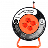 Удлинитель на катушке Progix U4L4W20,30,40,50м ПВС 2х0.75кв.мм