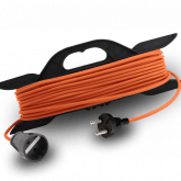 Удлинитель на рамке штепсель Progix URR20,30,40,50м ПВС 2х0.75кв.мм