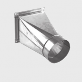 Переход с прямоугольного сечения на круглое сечение