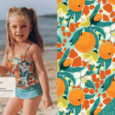 Принты для бренда детских купальников BubbleSea