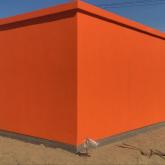 Двухмодульный гараж с зоной для хранения.