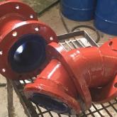 Отвод футерованный полиуретаном