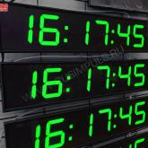 Настенные электронные часы с зеленой индикацией 100 мм