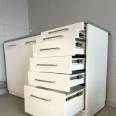 поставка медицинской мебели. Комплект мебели из тумб. Материал металл в полиме.ре. 